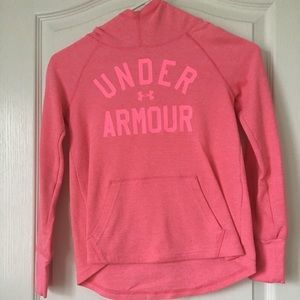 Pink under armour hoodie